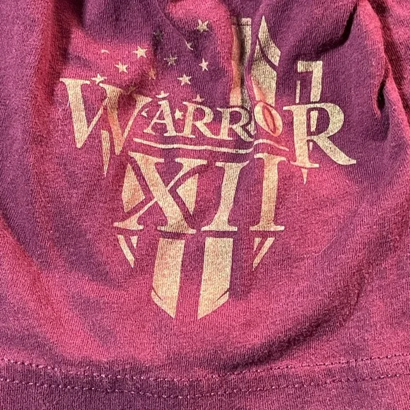 Warrior12 Unisex Short Sleeve Red‎ Only Kneel For One Military Religion God M - Picture 9 of 10